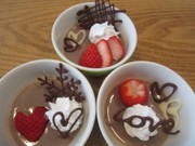 チョコ飾り*スイーツをかわいくの写真