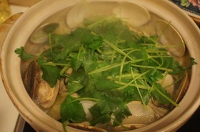酒蒸しキャベツ☆はまぐり・牡蠣を一緒に!