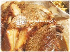 圧力鍋で★マハタのあら煮(味噌煮)★