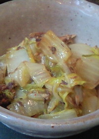 白菜(キャベツ)とさば缶(味噌)の炒め煮