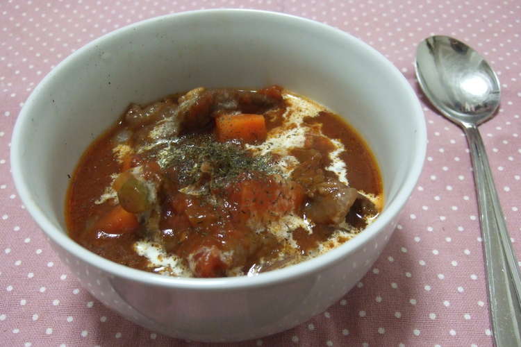 我が家の 洋風 牛すじと野菜の煮込み レシピ 作り方 By Nobaphamo クックパッド 簡単おいしいみんなのレシピが361万品