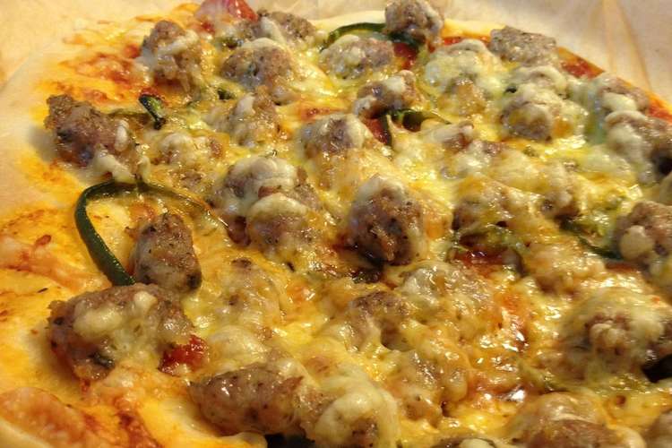 Hb使用 イタリアンソーセージピザ レシピ 作り方 By 茗荷の台所 クックパッド 簡単おいしいみんなのレシピが356万品