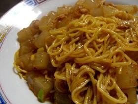 麻婆大根かけ焼きそば