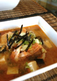 脂肪燃焼★豆腐のキムチスープ