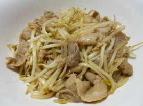 豚肉ともやしの生姜焼き