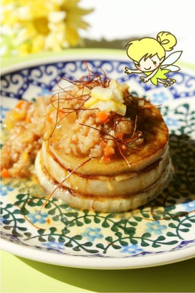 野菜ソテーのチーズ重ね～柚子肉味噌添え～の写真