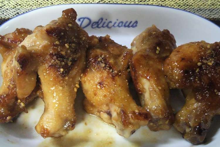 金ごまで 鶏手羽元の甘辛味フライパン焼き レシピ 作り方 By 金ごま本舗 クックパッド 簡単おいしいみんなのレシピが360万品