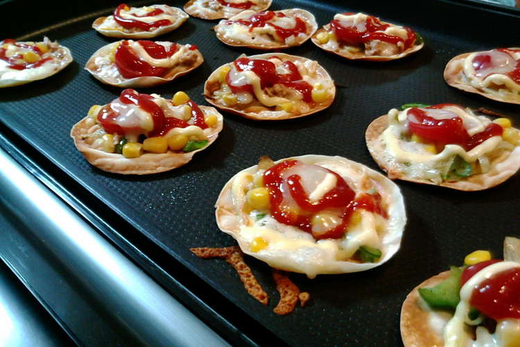 子供も大好き 餃子の皮ピザ レシピ 作り方 By りんそうまま クックパッド 簡単おいしいみんなのレシピが367万品