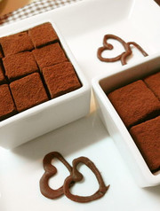 甘さ控えめ*大人のコーヒー生チョコの写真