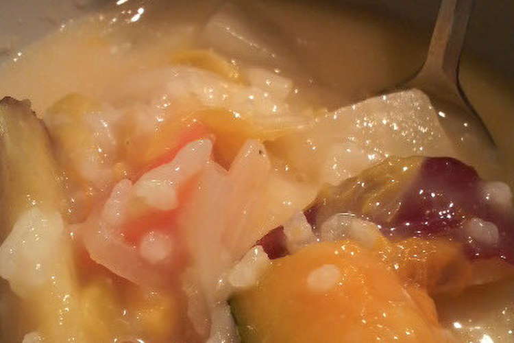 栄養満点朝ごはん 野菜スープリゾット レシピ 作り方 By Coesa クックパッド 簡単おいしいみんなのレシピが367万品