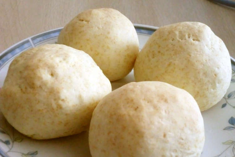 小麦粉パン 簡単レンジと手捏ねでもちふゎ レシピ 作り方 By なさままりん クックパッド