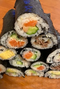 節分やひなまつりに♬簡単巻き寿司