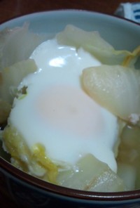 白菜と卵のおいしい簡単煮物