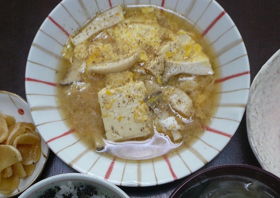 ☆豆腐とキノコの卵とじ☆の画像