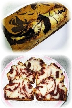 米粉のココアマーブルパウンドケーキの画像