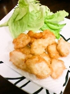 胸肉でしっとり~鶏天ぷら♫
