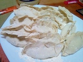 薄力粉だけで作る餃子の皮☆超簡単です^^