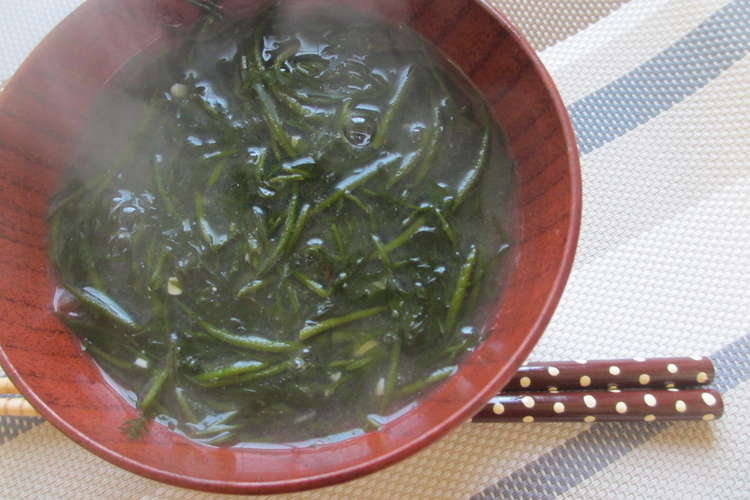 つるつる ぬめぬめ かじめのお味噌汁 レシピ 作り方 By よしもりさんち クックパッド