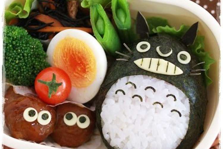 簡単可愛い キャラ弁 海苔トトロ レシピ 作り方 By Momo クックパッド 簡単おいしいみんなのレシピが367万品