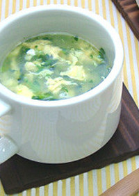 簡単！青菜のたまごスープ