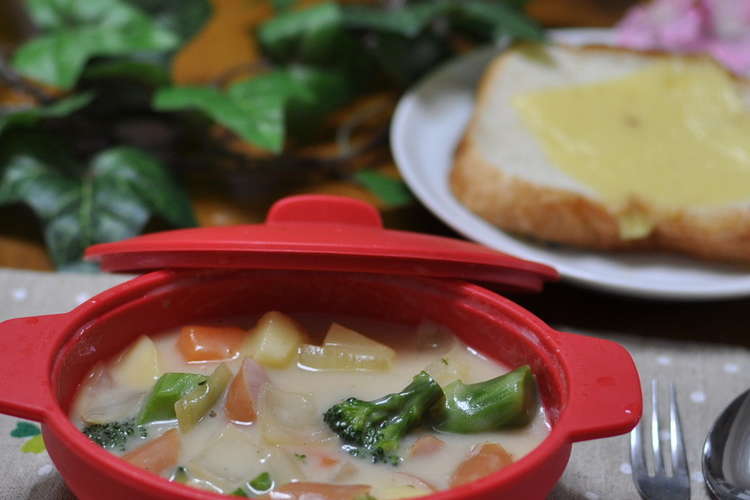 パンに合う シリコン鍋でクリームシチュー レシピ 作り方 By Woailiaoli クックパッド