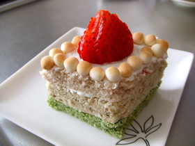 おやつイン☆レンジで彩り蒸しケーキ♪