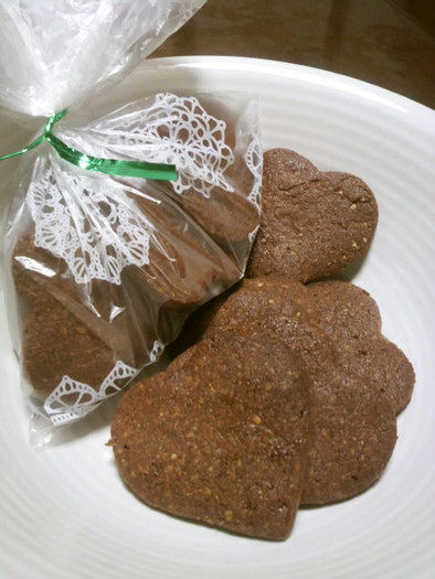 米糠シリーズ①　ぬかココアクッキーの写真