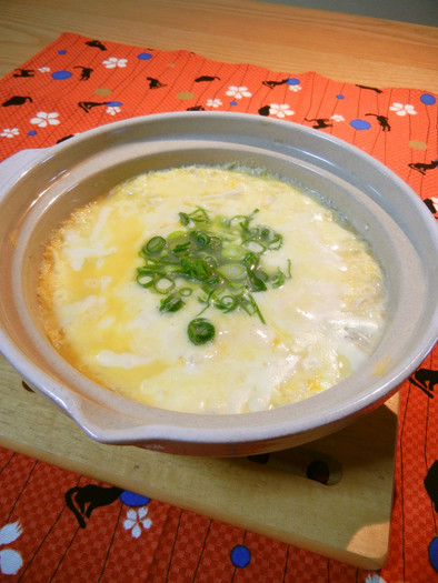 とろ～りチーズの中は豆腐の玉子とじ♬の写真