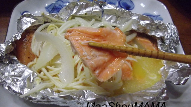 簡単オーブントースターで鮭のホイル焼き レシピ 作り方 By まあ翔ママ クックパッド 簡単おいしいみんなのレシピが375万品