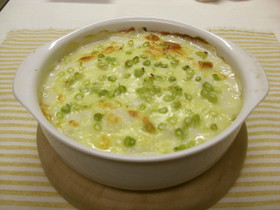 豆腐でヘルシー!梅グラタン