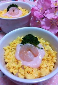 ひな祭り☆桃色ソースでほんわかお寿司