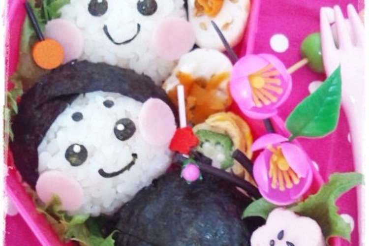ひな祭り 3人官女ちゃん キャラ弁 レシピ 作り方 By ぴんくまいまい クックパッド 簡単おいしいみんなのレシピが373万品
