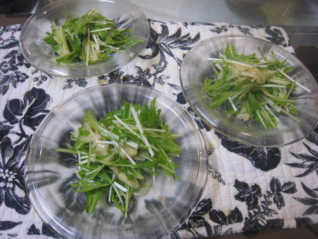 穂先メンマ&水菜の胡麻油サラダの画像
