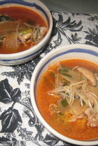 韓国風カロリー抑え目スープ