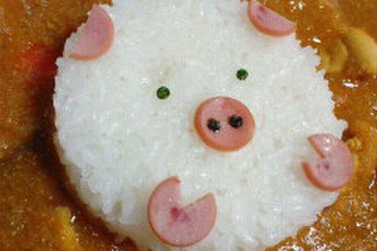 型抜きなし 簡単かわいいブタキャラ弁 レシピ 作り方 By Chilina クックパッド 簡単おいしいみんなのレシピが363万品