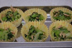 冷凍保存お弁当★チンゲン菜とツナ炒め