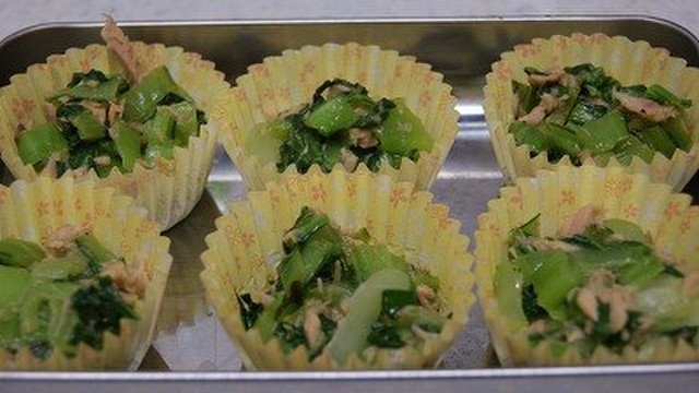 冷凍保存お弁当 チンゲン菜とツナ炒め レシピ 作り方 By ゆうゆ06 クックパッド