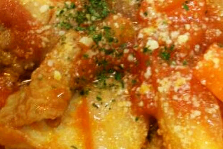 簡単 鶏肉のトマト缶煮 レシピ 作り方 By ちびすけ55 クックパッド 簡単おいしいみんなのレシピが360万品