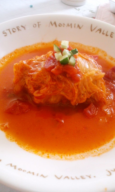 トマトスープが美味しい我が家のロール白菜の写真