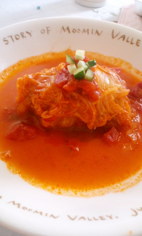 トマトスープが美味しい我が家のロール白菜の画像