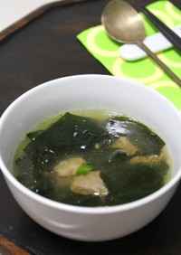 韓国風★牛肉とワカメのスープ