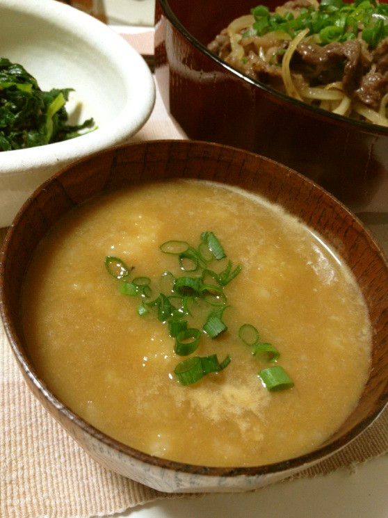 我が家の味噌汁の具☆山芋(長芋)とろろ♡ by ちぃﾄﾝ 【クックパッド】 簡単おいしいみんなのレシピが352万品