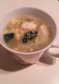 卵とねぎの中華スープ