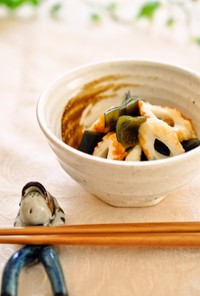 箸休め♫昆布と竹輪の甘酢煮☆柚子胡椒風味