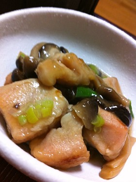 鶏むね肉ときのこのうま煮