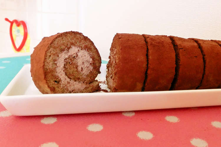 すぐできる チョコロールケーキ レシピ 作り方 By ママけいこりん クックパッド 簡単おいしいみんなのレシピが350万品