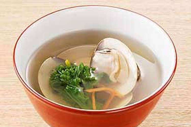 はまぐりと菜の花のお吸い物 レシピ 作り方 By 味乃花子 クックパッド 簡単おいしいみんなのレシピが367万品