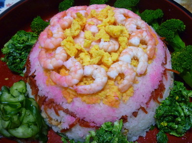 ドーム型デコ寿司！！の写真
