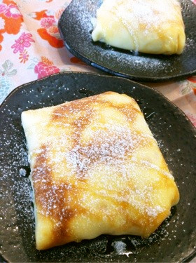 クレープのクリーム包み♪