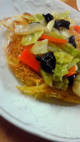 パスタ de かた焼きそば